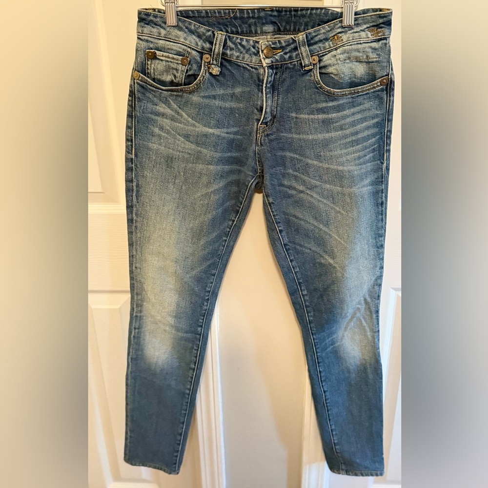 R13 Blue Skinny Jeans